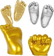 Vaguelly Nursery Decor Baby Handprint Kit 3D Plaster Baby Footprint Kit DIY Keepsake Essential