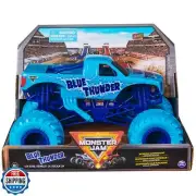 Monster Jam, Blue Thunder Monster Truck - Aqua - 1:24 Scale Die-Cast Vehicle-