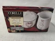 New In Box Corelle Coordinates Callaway Holiday Ivy Creamer Sugar Bowl With Lid