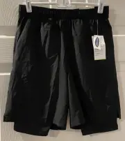 Old Navy Active Stretchtech Boys' Go-Dry 2-In-1 Shorts + Base Layer Sz XL 14-16