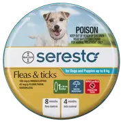 Seresto Dogs & Puppies 8kg & Less Flea & Tick Protection Collar