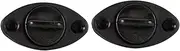 Universal Drain Plug Kit Screw 2 Pack for Boat Canoe Kayak Dinghy Black