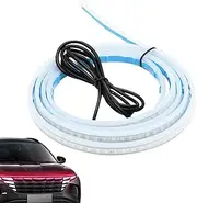 Daytime Running Lights for Car - Decorative Dynamic Scan Hood Light,Waterproof Vehicle Exterior Accessories, Turn Signal Tool for Outdoor