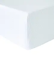 Anne de Solne Cotton Percale 200 Thread Count Perle Lune Fitted Sheet