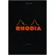 RHODIA Head Stapled Pad筆記本/ A6/ Black/ Lined eslite誠品