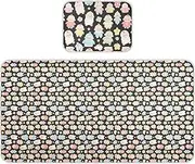 Cute Cartoon Babies Cooling Baby Bed Mattress Protector 28" x 52" Breathable Bed pad for Baby&Toddler