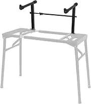 Gaderth Universal Second Tier for Keyboard Stand, Adjustable Width Keyboard Stand Extension Adapter, Second Tier for Electronic Piano, Keyboard Stand Rack Holder Music Instrument Accessories
