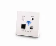300M Wallboard Wireless WiFi Relay Intelligent Wallboard Router - WHITE