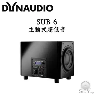 Dynaudio 丹拿 SUB 6 主動式超低音 雙單體設計 500瓦 頻率響應低至16Hz 鈦孚公司貨