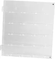 Oshhni Golf Ball Display Case, Acrylic Clear Storage Box Premium Showcase Collection 5 Tier Golf Ball Display Rack Holds 20 Balls, L