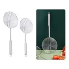 Stainless Steel Long Handle Skimmer Spoon Mesh Strainer Colander Kitchen Tools