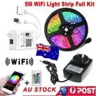 5M LED Strip Light WiFi 5050 RGB Full Kit Smart APP Remote Control Power Supply