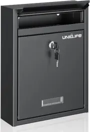 Wall Mount Mailbox for outside Locking Mailbox Large Mailbox with Key Lock House