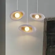 Polystyrene Plastic Pendant Light, Modern 1 Light LED, 15.5cm Height, Warm White/White Light, G9, Adjustable Chain