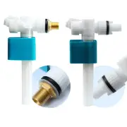 Side water inlet valve with adjustable float height for optimal performance