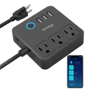 GHome Smart Power Strip with 3 USB Ports & 3 Smart Outlets Plugs That Work wi...