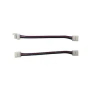 4 Pcs LED Light Strip Connector Rgb Connectors Power Supply Cables