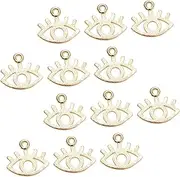 [COHEALI] 20pcs Eye Shaped Charms Jewelry Making Pendants Charms Diy Bracelet Pendants