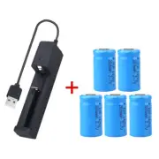 Rechargeable 14250 battery CR2 3.7v Charger For light Torch Flashlight