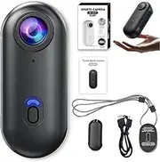 Nexo25 Camera-Nexo25 Black Camera with 4k/1080p, Smallest Action Cameras 4k, Wearable Mini Body with Audio, with Ip68 Waterproof, for Cycling, Travel, Diving, and Outdoor (Black,4K-Simple)
