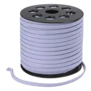 50 Yards x 5mm Faux Suede Leather Cord for Beading, Purple