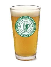 St Patrick's Day (Drunk Today) - 16oz Pint Beer Glass Pub Barware Seltzer Liquor