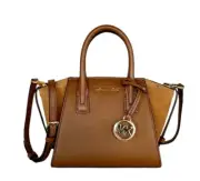 Michael Kors Avril XS MINI Satchel Shoulder Crossbody Bag Brown Luggage