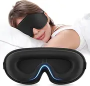 Meliya Sleep Mask for Side Sleeper, Complete Light Blocking 3D Sleeping Eye Mask, Soft Breathable Eye Cover for Women Men, Travel, Nap, Relaxing Zero Pressure Night Blindfold