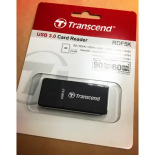 現貨 Transcend 創見 TS-RDF5K USB3.0 多功能讀卡機(黑)