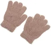 [DEARMAMY] 1pair Boy Girl Plush Gloves Warm Wool Mittens for Boys and Girls Thermal Boy Girl Wool Knitted Mitts for Outdoor Activities Like Skiing and Snowboarding Comfortable and Breathable