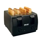 Better Chef Im-242B 4 Slice Dual Control Toaster In Black