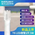 〖億光/新品上市 〗 含稅 T8 LED 直燈管 1尺 5W 全電壓 玻璃管\