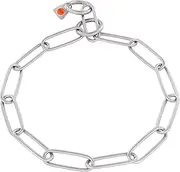 Herm Sprenger - Matt Stainless Steel Scratch Resistant Long Link Fur Saver Dog Collar - Professional Training Collar - Made in Germany (21 inches (54 cm))