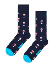 Happy Socks Glass of Wine Crew Socks