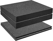 Tiabiaya 4 PCS Pick Apart Foam Insert - Pluck Pre Square Sheet Foam with Bottom Use for Board Game Box Cases Storage Drawer B