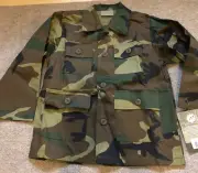 BUNDLE Of 8 NEW Rothco Kids Woodland Camo Button Shirts Assorted Sizes NWT