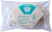 [CAFEC] 3-5 Cups Abaca Trapezoid Coffee Paper Filter 100-Pieces