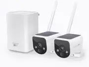Swann MaxRanger 4K Wireless NVR Security System 2-Cam, Cameras with Solar