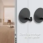 4pcs Wall Hook Traceless Storing No Damage Wall Adhesive Hook Towel Holder Space