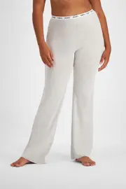 [Bonds] Bonds Women's Sleep Viscose Bamboo Blend Flare Pant in Cloudy Marle Size: Large, Moisture-Wicking L Cloudy Marle