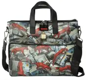 SPRAYGROUND RED LEOPARD MONEY TRAVEL CASE - AI Messenger Satchel Bag - Limit. Ed