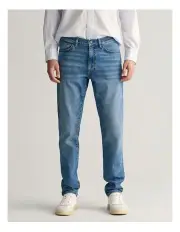 [Gant] Slim Fit Jeans in Mid Blue Worn In