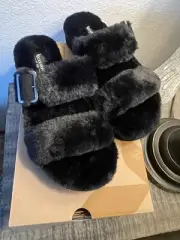 Koolaburra by Ugg Black Furr-AH Slide | Sz. US 6 Brand New In Box
