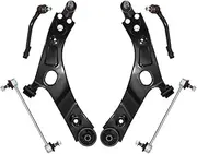 Front Lower Control Arm Tie Rod End Link 6pcs Suspension Kit Compatible For Hyundai Tucson Compatible For Kia Sportage 2010-2013