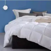 APSMILE Luxurious Goose Feather Down Comforter 100% Organic Cotton Duvet Insert