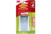 Command Adhesive Sticky Nail Picture Hanger Wire-Backed Metal Pack 1 Hanger, 4 Strips And 2 Stabilizer Strips