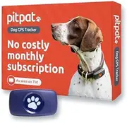 Pitpat GPS Tracker for Dogs - No Subscription Fees - Suitable for All Dogs and Fits All Collars - Smart Activity Tracker, Satellite Tracking with Unlimited Range (Blue)