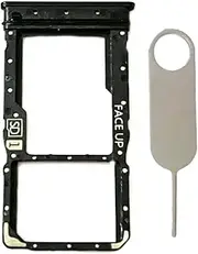 Single Sim Card Tray Slot Holder Micro SD Card Replacement for Motorola Moto G Power 2024 5G XT2415 Incl Card Ejector pin (Midnight Blue)