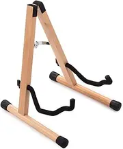 Portable Guitar Stand, Environmentally Friendly Solid Wood Material, Large Size and Smooth Surface, A-Shaped Structure Non-Slip Rubber Feet
