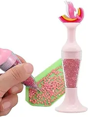Rhinestone Pen, Gemstone Picker Tool, Rhinestone Dotting Gemstone Cartoon Tool - Wax Pen with Crystal Beads Handle for Manicure Nail Art Decoration Nail Art Gemstone Pickup
